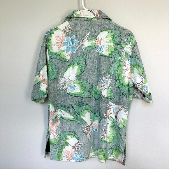 Jantzen Reverse Print Vintage Men’s Hawaiian Shirt M Made in USA - Picture 2 of 8